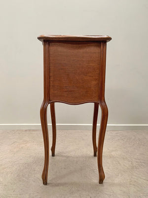 Walnut veneered single chevet