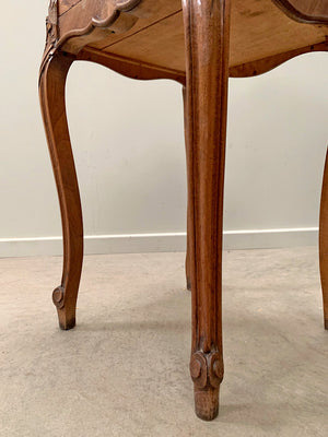 Walnut veneered single chevet