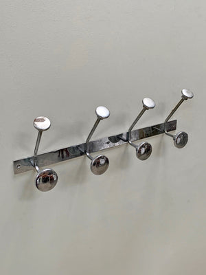 Chrome wall hooks