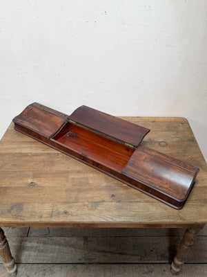 Mahogany desk top storage