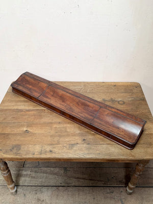 Mahogany desk top storage