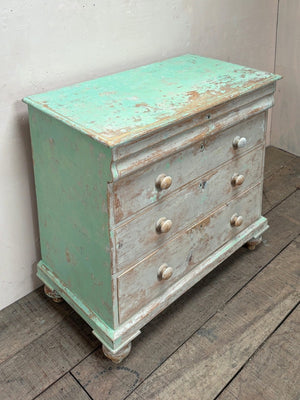Dry scraped Victorian chest of drawers