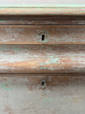 Dry scraped Victorian chest of drawers