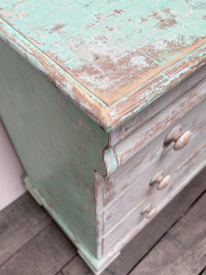 Dry scraped Victorian chest of drawers