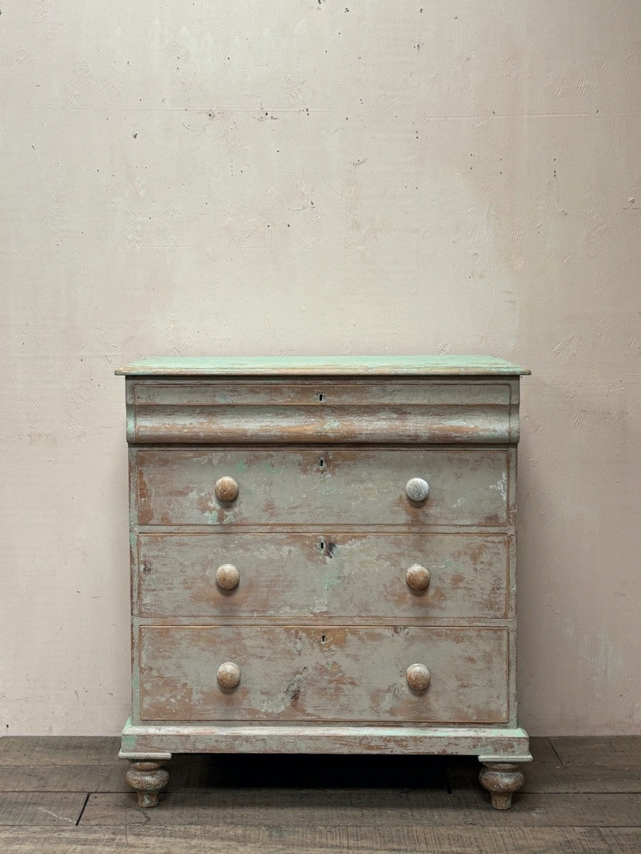 Dry scraped Victorian chest of drawers