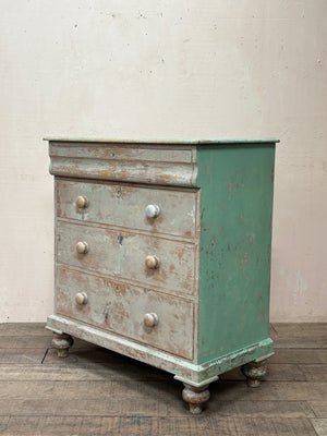 Dry scraped Victorian chest of drawers