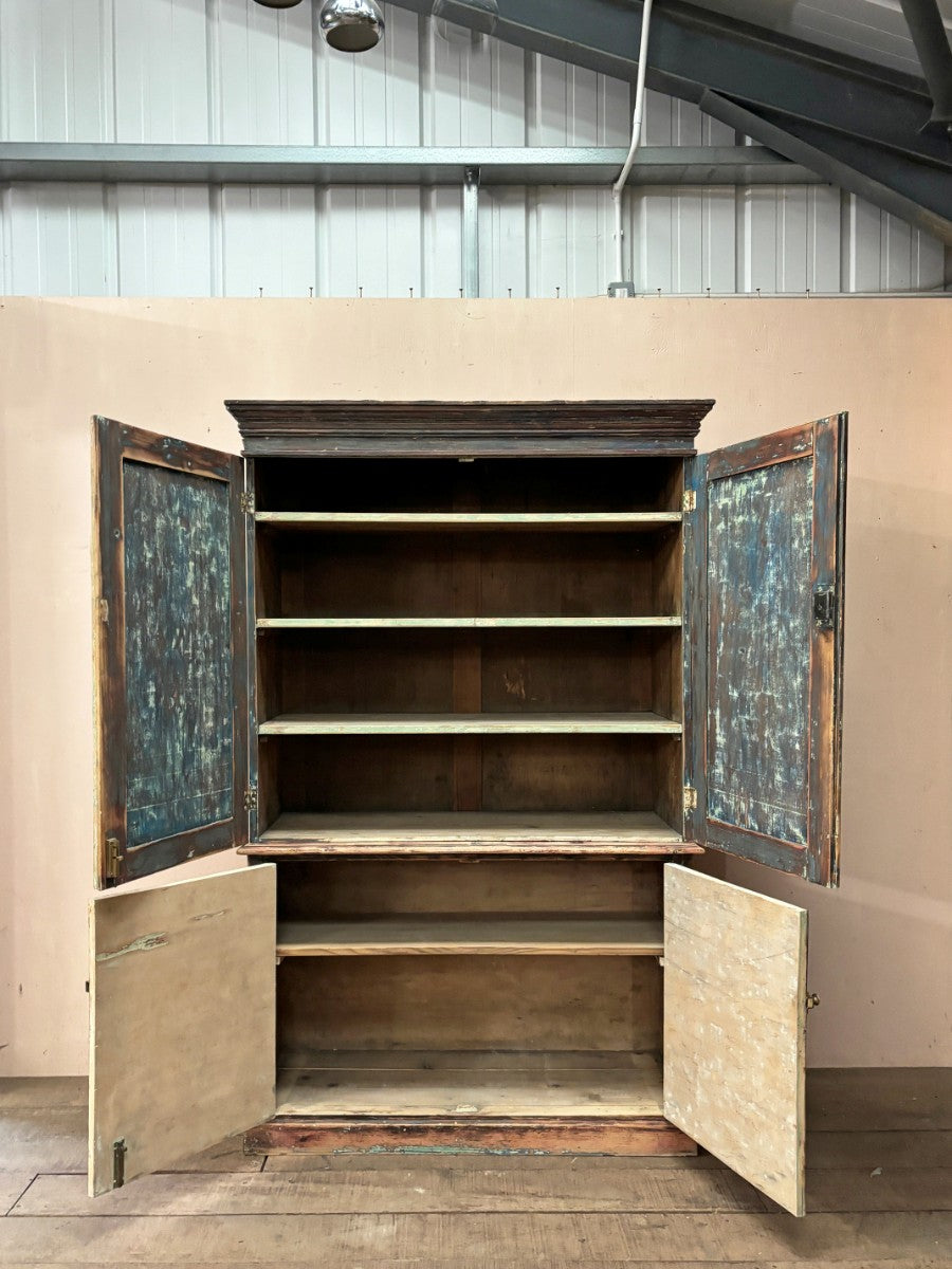 Dry scraped cupboard