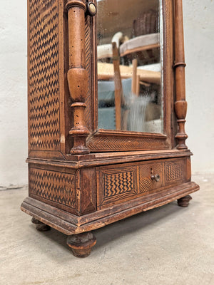 Faux bamboo apprentice piece cupboard