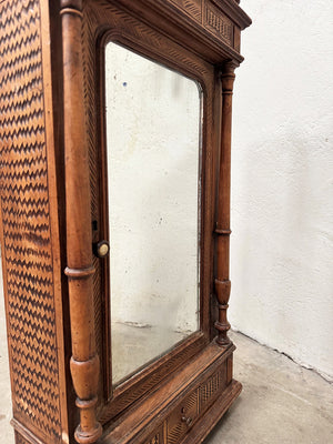 Faux bamboo apprentice piece cupboard