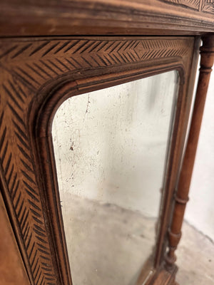 Faux bamboo apprentice piece cupboard