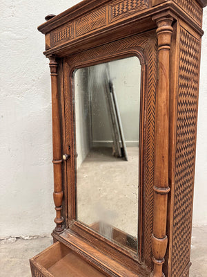 Faux bamboo apprentice piece cupboard