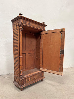Faux bamboo apprentice piece cupboard