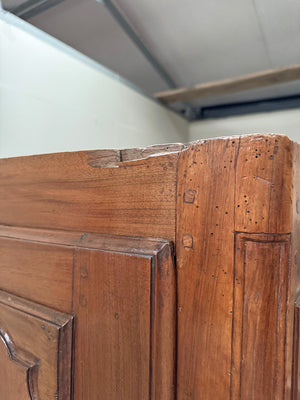 Large fruitwood cupboard