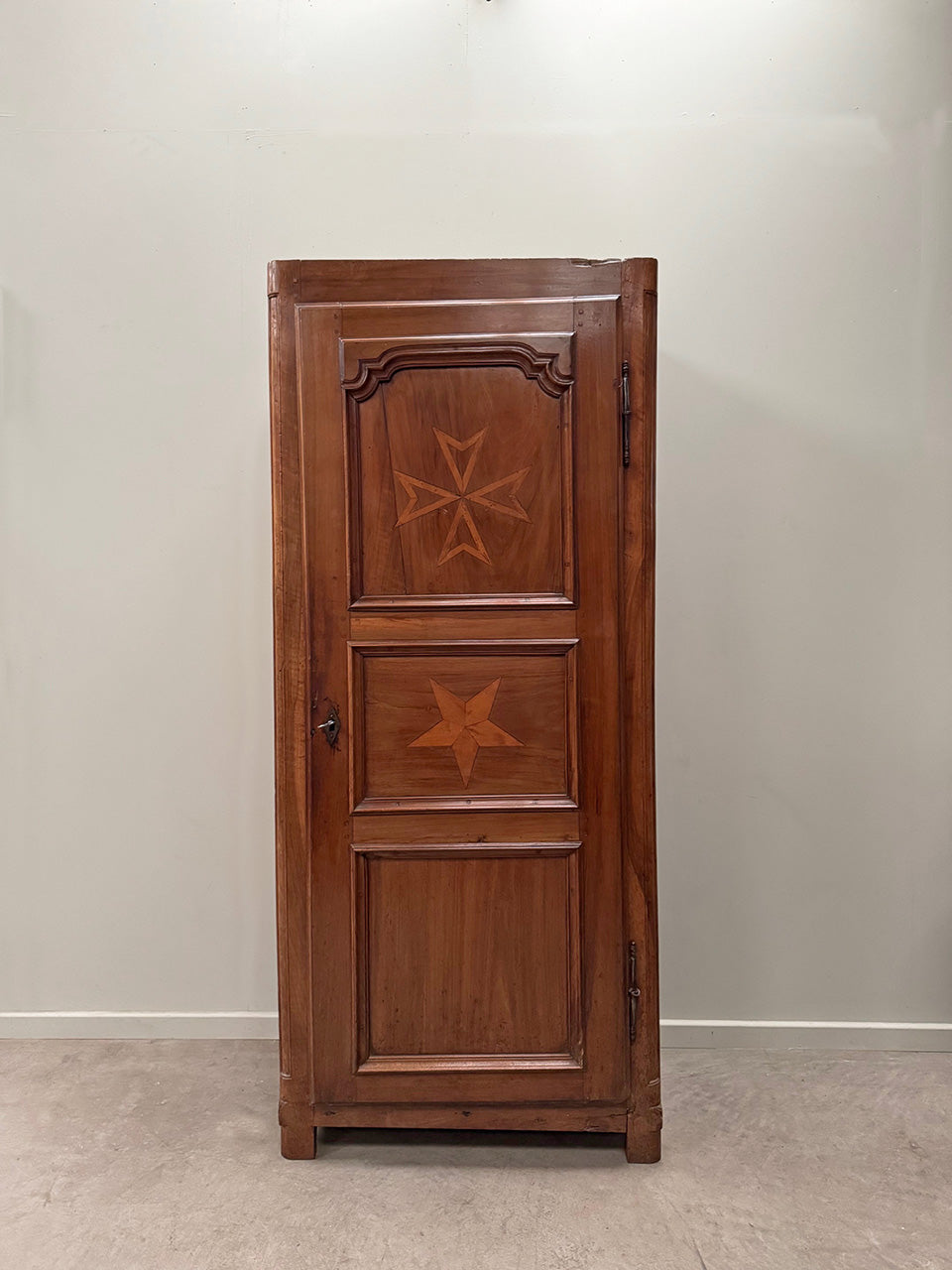 Large fruitwood cupboard