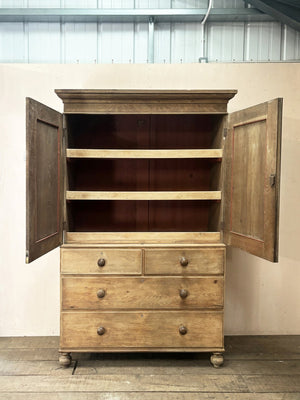 Oak housekeepers' cupboard