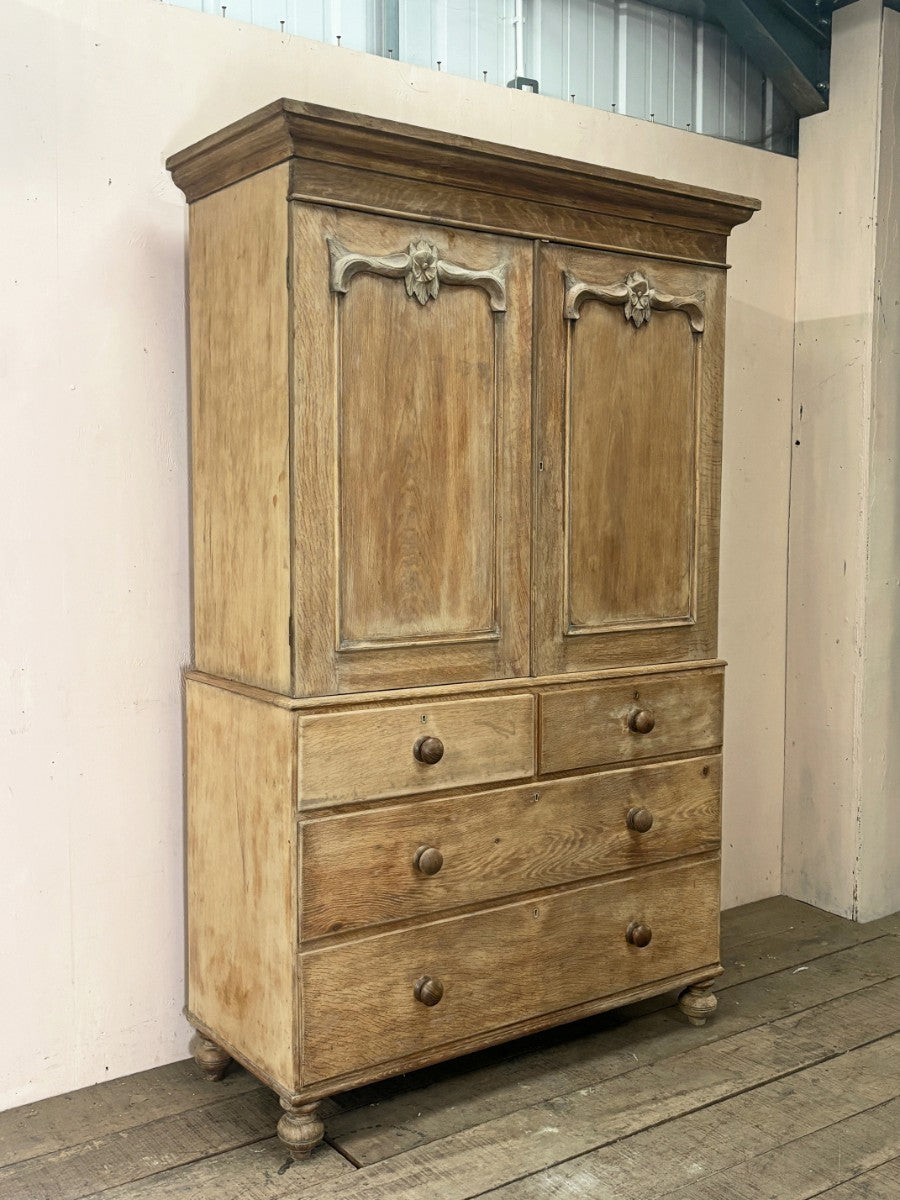 Oak housekeepers' cupboard