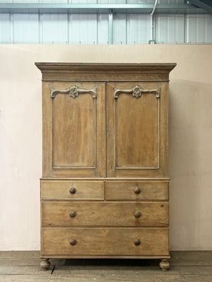 Oak housekeepers' cupboard