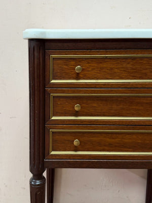 Pair of mahogany drawers