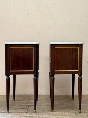 Pair of mahogany drawers