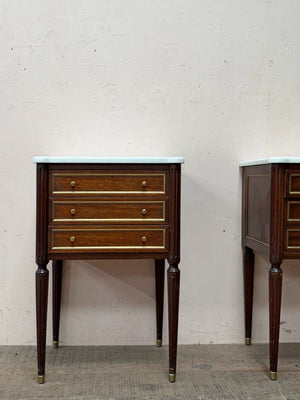 Pair of mahogany drawers