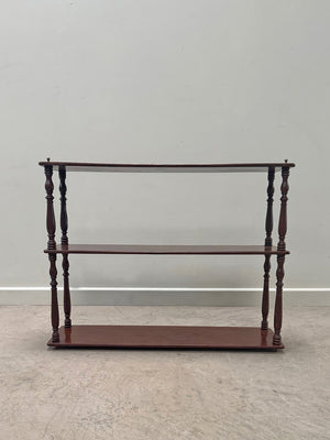 Mahogany shelves
