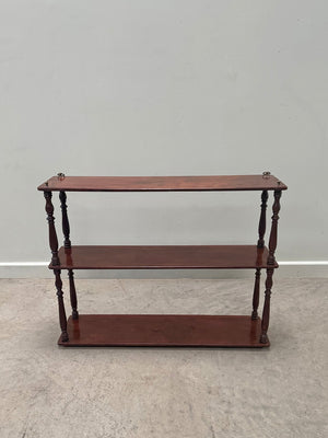 Mahogany shelves