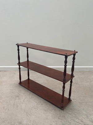 Mahogany shelves