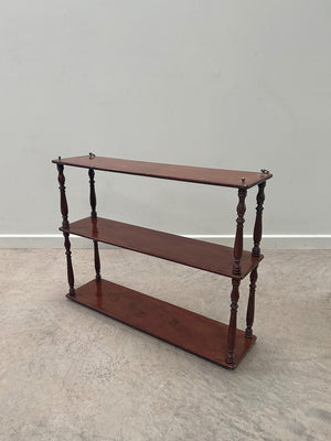 Mahogany shelves