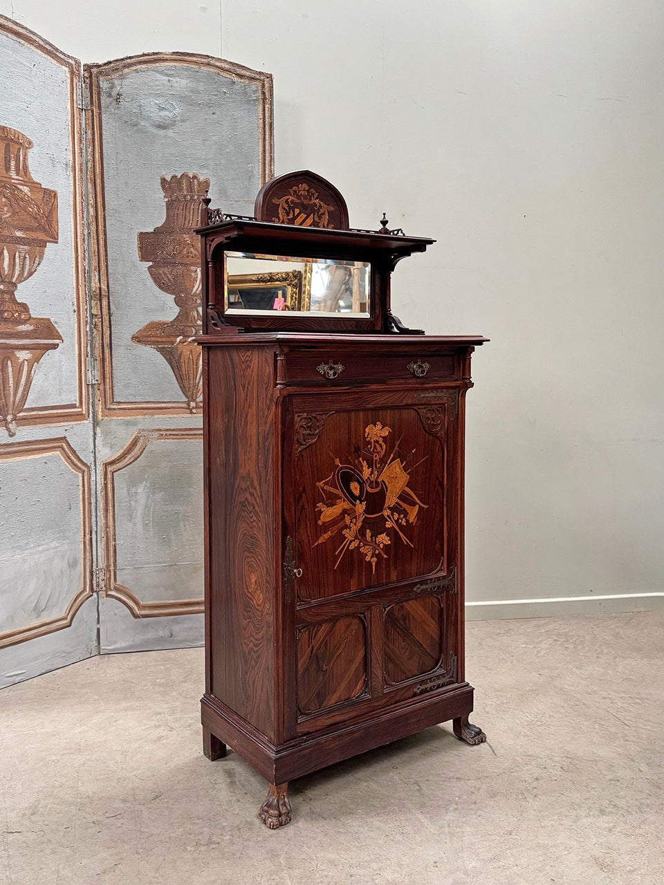 Slim rosewood cabinet