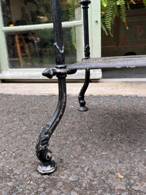 Tiered iron shelf stand