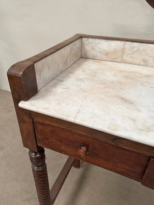 Small washstand with mirror