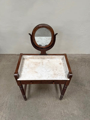 Small washstand with mirror