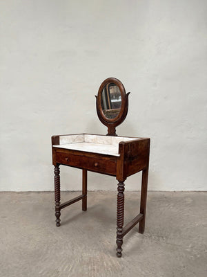 Small washstand with mirror