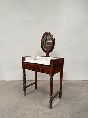 Small washstand with mirror