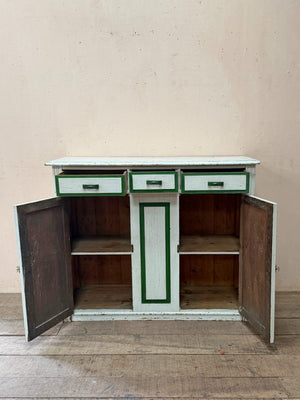 Painted oak cupboard