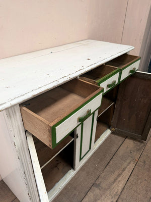 Painted oak cupboard
