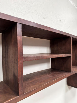 Wide open shelving