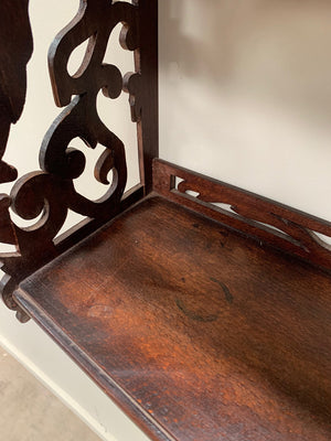 Openwork wall shelves