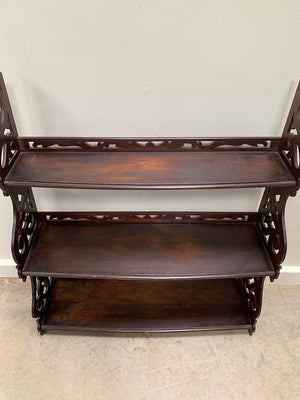 Openwork wall shelves