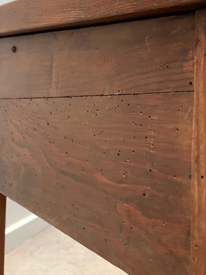 Pitch pine display cabinet