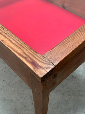 Pitch pine display cabinet