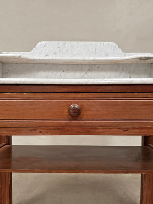 Large marble top washstand