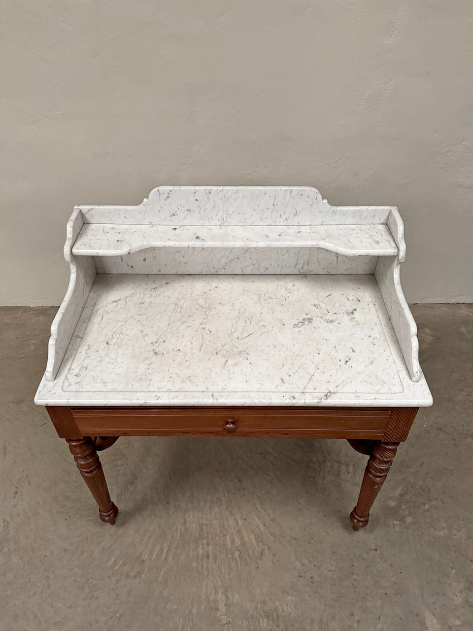 Large marble top washstand