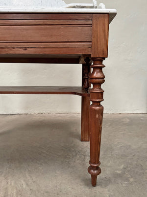 Large marble top washstand