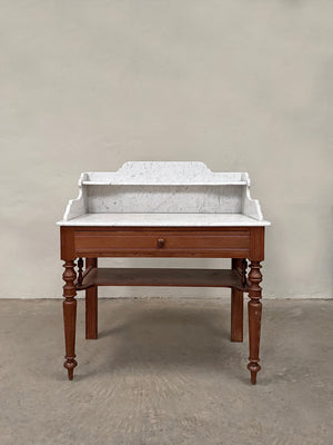 Large marble top washstand