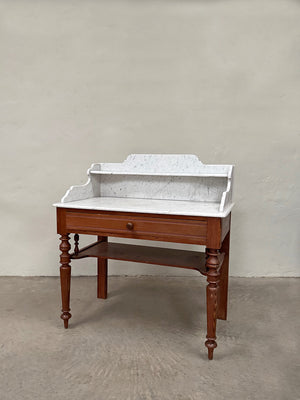 Large marble top washstand