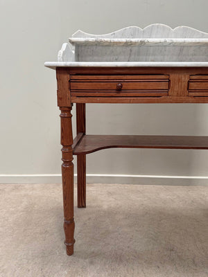 Pine washstand with marble top (Reserved)
