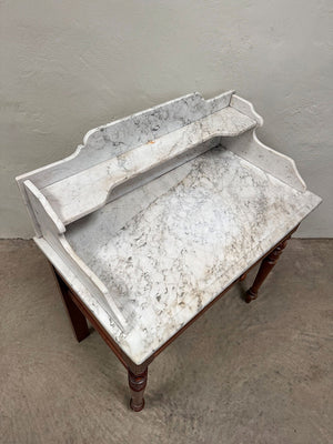 Pine washstand with a marble top