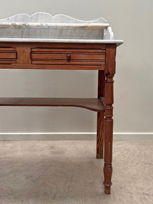 Pine washstand with marble top (Reserved)