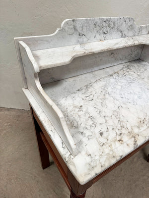 Pine washstand with a marble top